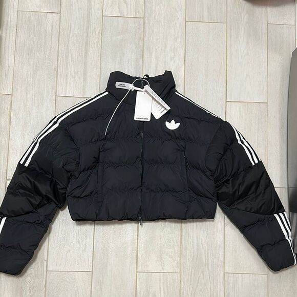 NWT cropped adidas puffer UK 12 - Picture 1 of 5